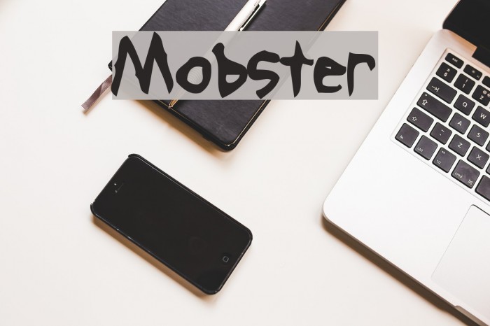 Mobster Font examples