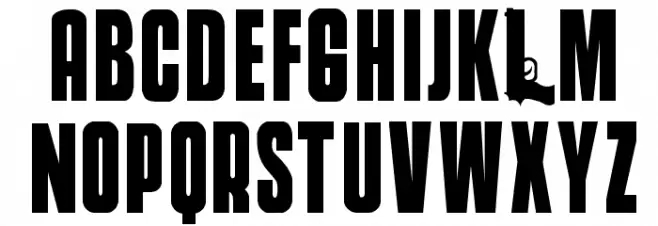 Mobsters Schriftart Groß