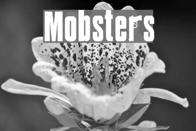Mobsters Font examples