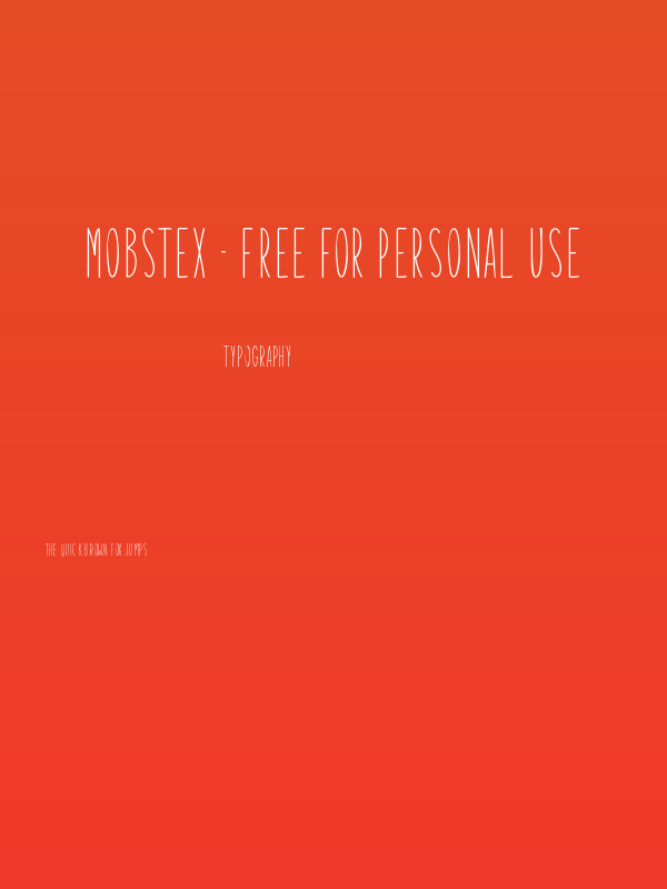 Mobstex - Free For Personal Use Poster