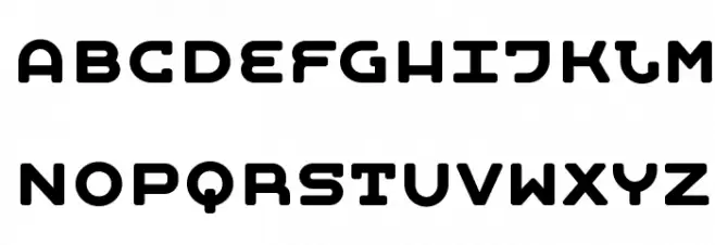 Moby Bold Schriftart Groß