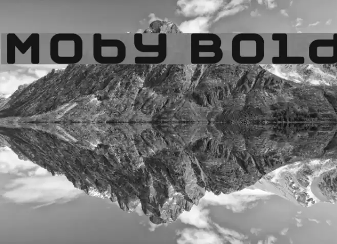 Moby Bold Шрифта examples