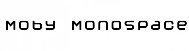 Moby Monospace  フリーフォントのダウンロード