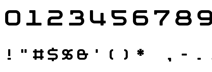 Moby Monospace Font OTHER CHARS
