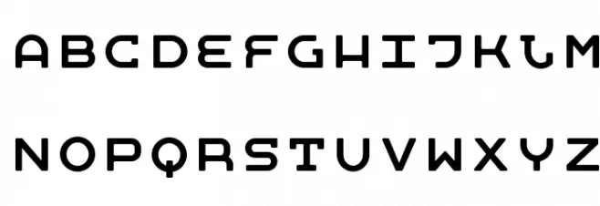 Moby Monospace Schriftart Groß