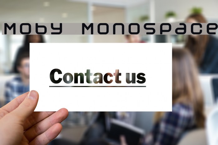 Moby Monospace Font examples