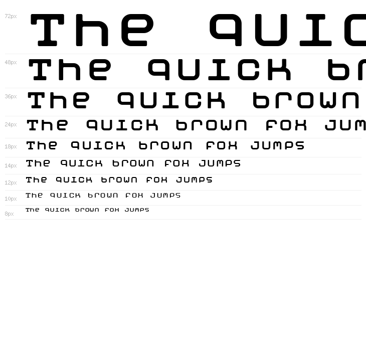 Moby Monospace Waterfall