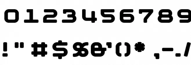 MobyBold Font OTHER CHARS