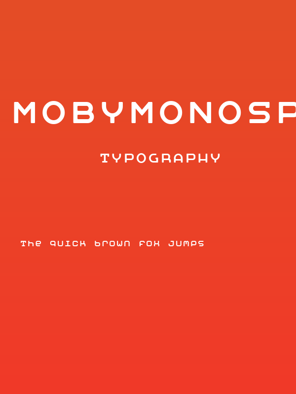 MobyMonospace Poster
