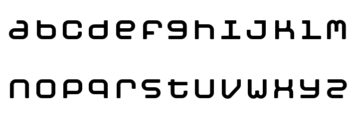 MobyMonospace Font LOWERCASE