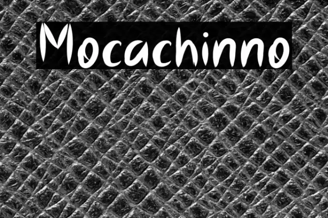 Mocachinno Font examples