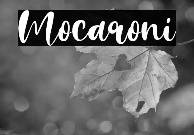 Mocaroni Caratteri examples