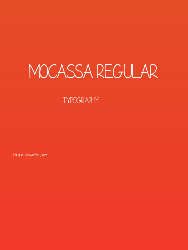 Mocassa Regular Poster