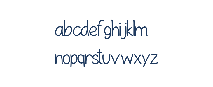 Mocassa Regular Lowercase