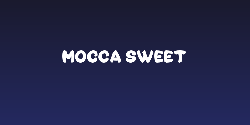 Mocca Sweet Social Header