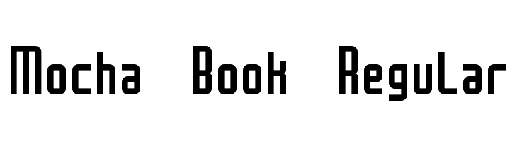 Mocha Book Regular  font caratteri gratis