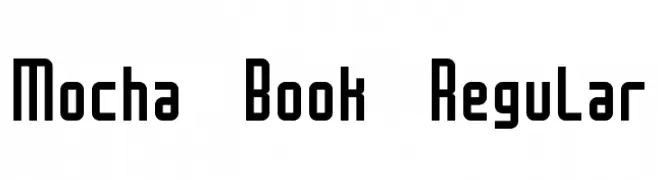 Mocha Book Regular  フリーフォントのダウンロード