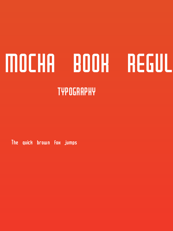 Mocha Book Regular Poster