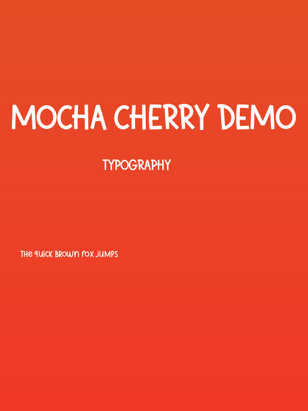 Mocha Cherry Demo Poster