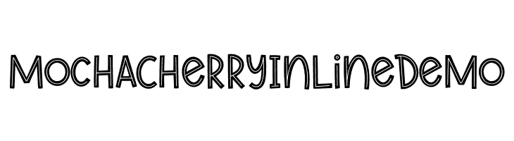 Mocha Cherry In Line Demo  免费字体下载