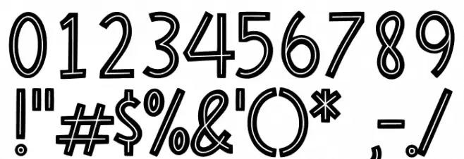 Mocha Cherry In Line Demo Font OTHER CHARS