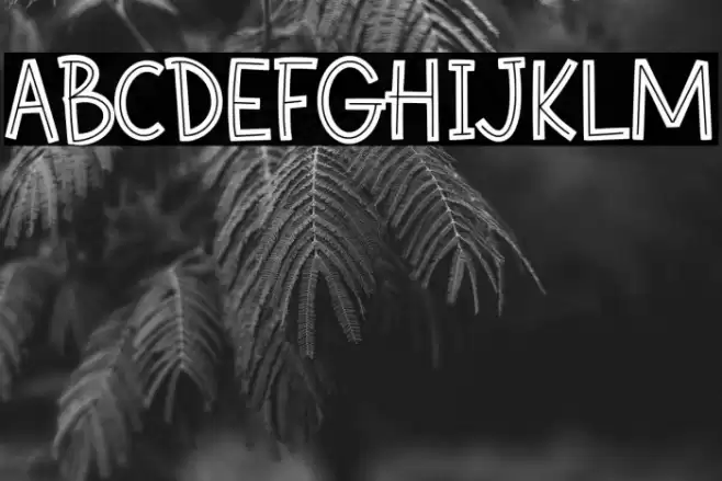 Mocha Cherry In Line Demo Font examples