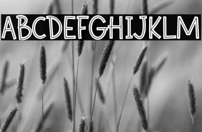 Mocha Cherry In Line Demo Font examples