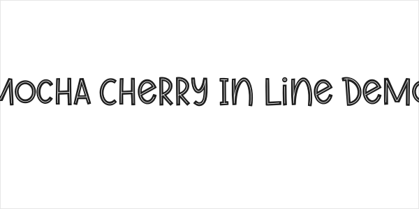 Mocha Cherry In Line Demo Logo