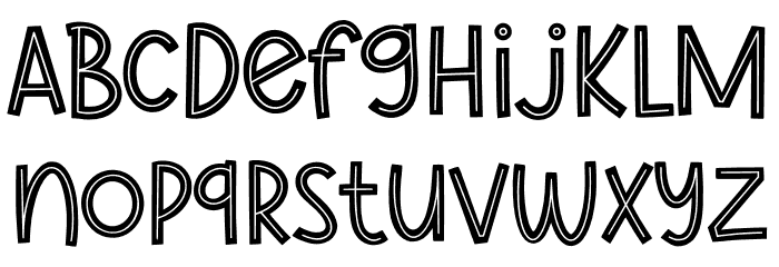 Mocha Cherry In Line Demo Font LOWERCASE