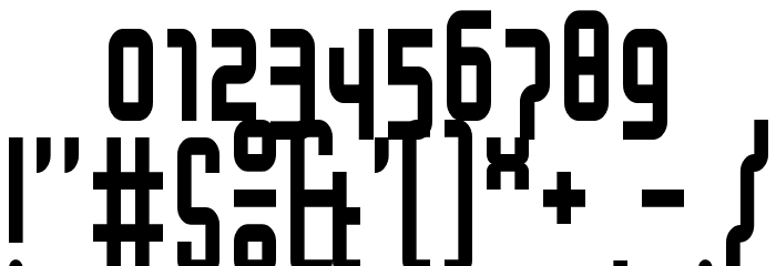 Mocha Condensed Regular Font OTHER CHARS