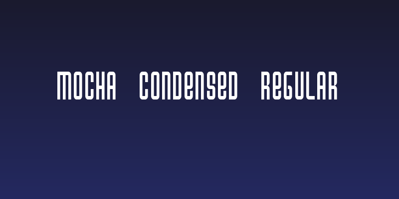 Mocha Condensed Regular Social Header
