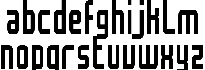 Mocha Condensed Regular Font LOWERCASE