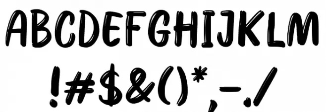 Mocha Cookies Font OTHER CHARS