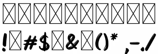 Mocha Cookies Font OTHER CHARS