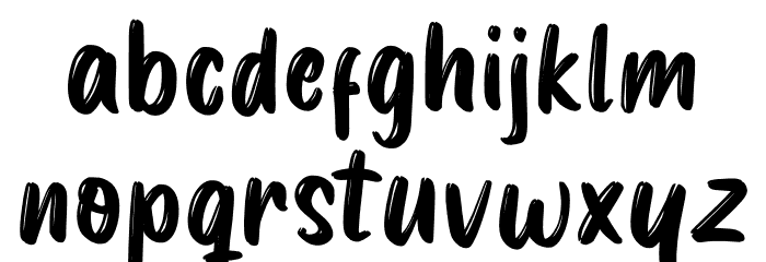 Mocha Cookies Font LOWERCASE