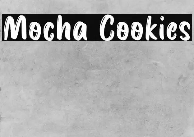 Mocha Cookies Font examples