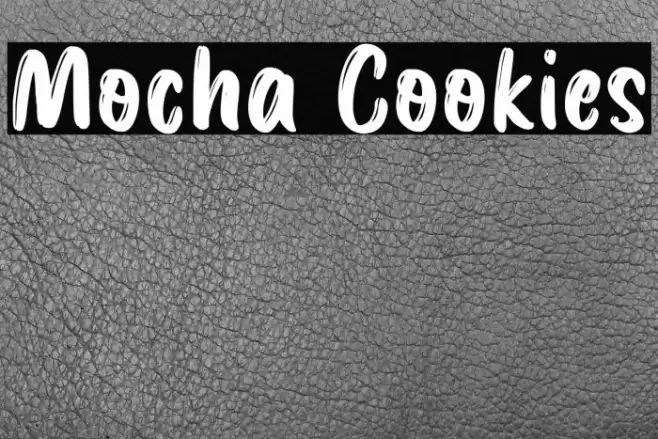 Mocha Cookies Font examples