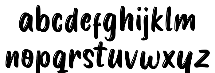Mocha Cookies Font LOWERCASE