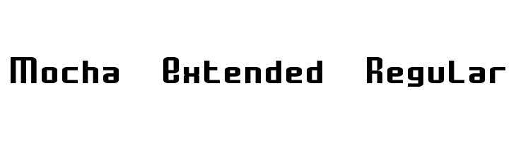 Mocha Extended Regular  Free Fonts Download