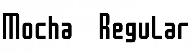 Mocha Regular  Frei Schriftart Herunterladen