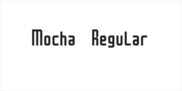 Mocha Regular Logo