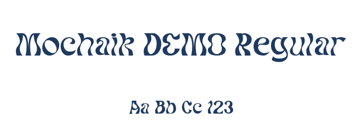 Mochaik DEMO Regular Font Preview