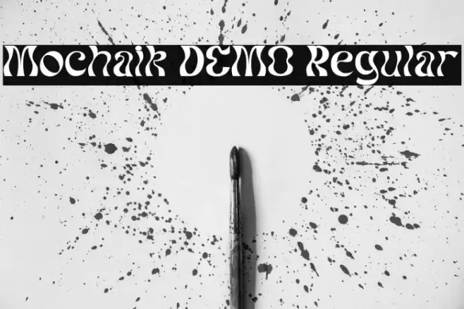 Mochaik DEMO Regular Caratteri examples