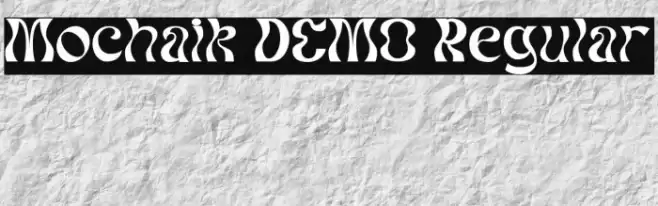 Mochaik DEMO Regular Caratteri examples
