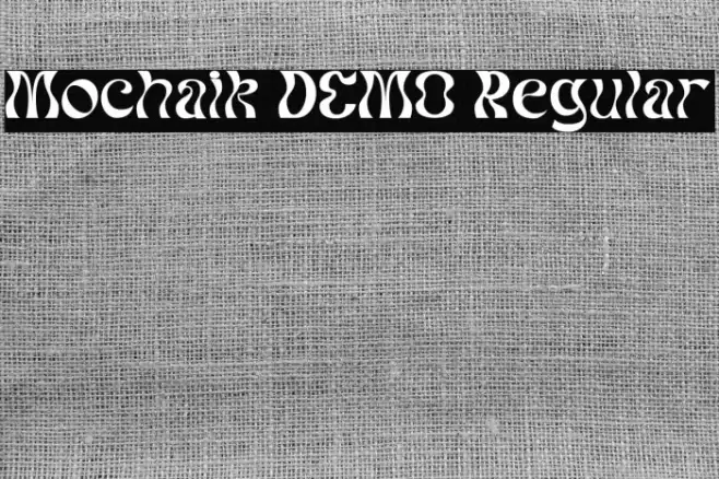 Mochaik DEMO Regular Caratteri examples