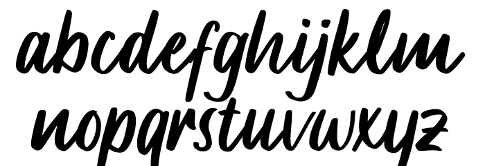Mochalosta Font LOWERCASE