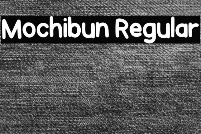 Mochibun Regular Font examples