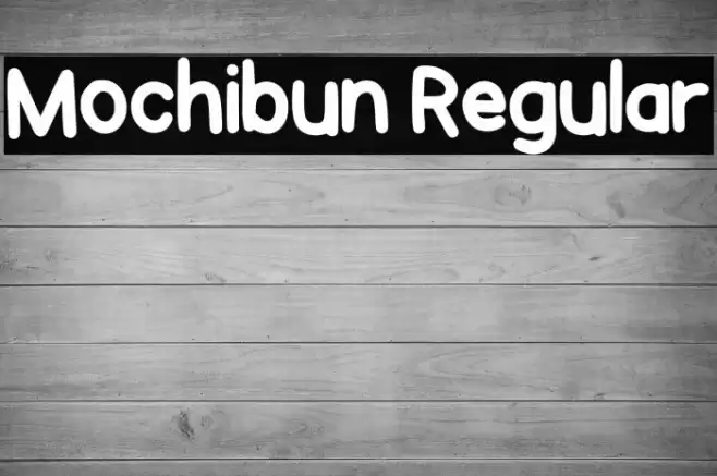 Mochibun Regular Font examples
