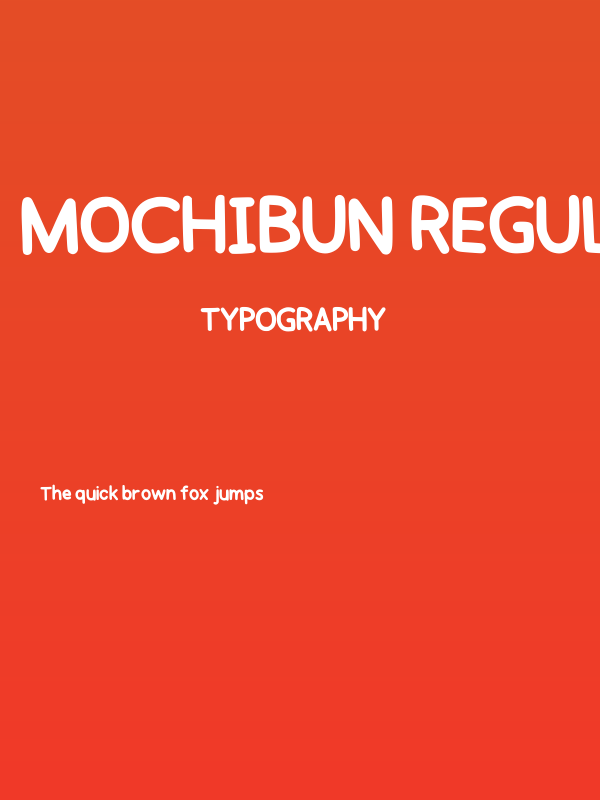 Mochibun Regular Poster
