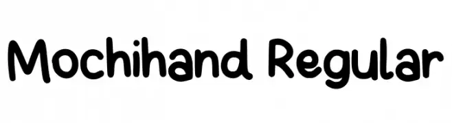 Mochihand Regular  Frei Schriftart Herunterladen